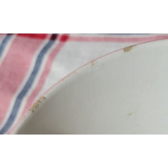 Vintage Italian Ceramic Bowl With Pink Rim - Picture 6 of 6